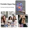 Premium Colored Pencils for Adult Coloring Book,Set of 72 Colors,Zipper Pencil Slot Case,with Sharpener,Soft Core,7 Metallic Color,Ideal for Layering Blending,for Artists Beginners Kids(Blue)